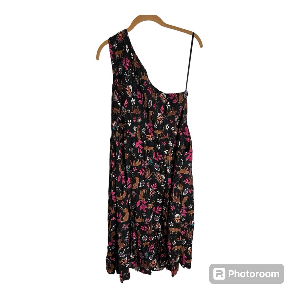 Torrid Challis Woven Fabric One-Shoulder Midi Dress - Picture 6 of 10
